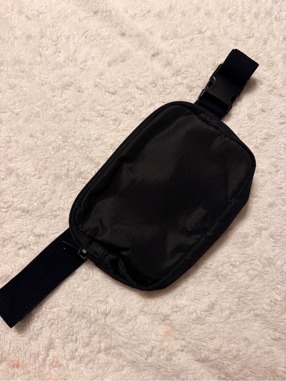 Woman’s Black Nylon Crossbody funny Bag - pink